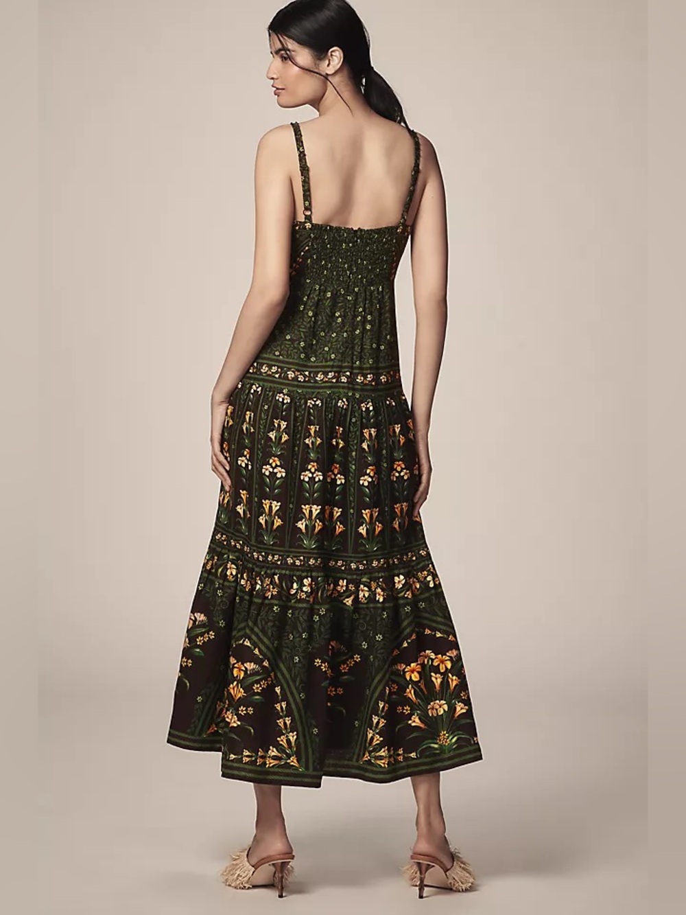 FARM Rio Flowers Arch Sleeveless Maxi Dress Size S - Picture 3 of 7